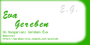 eva gereben business card